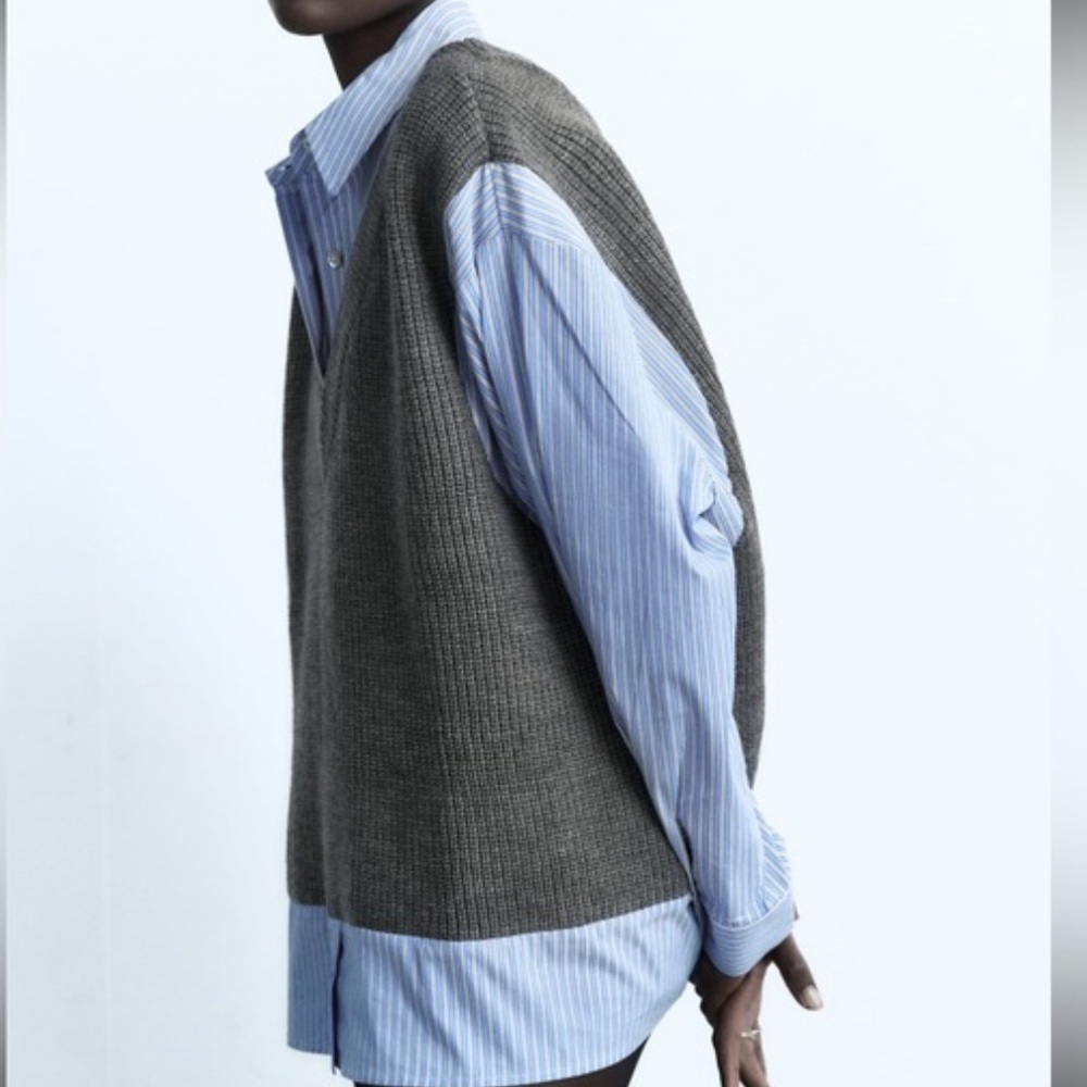 Zara Sweater Shirt Top - Picture 3 of 4